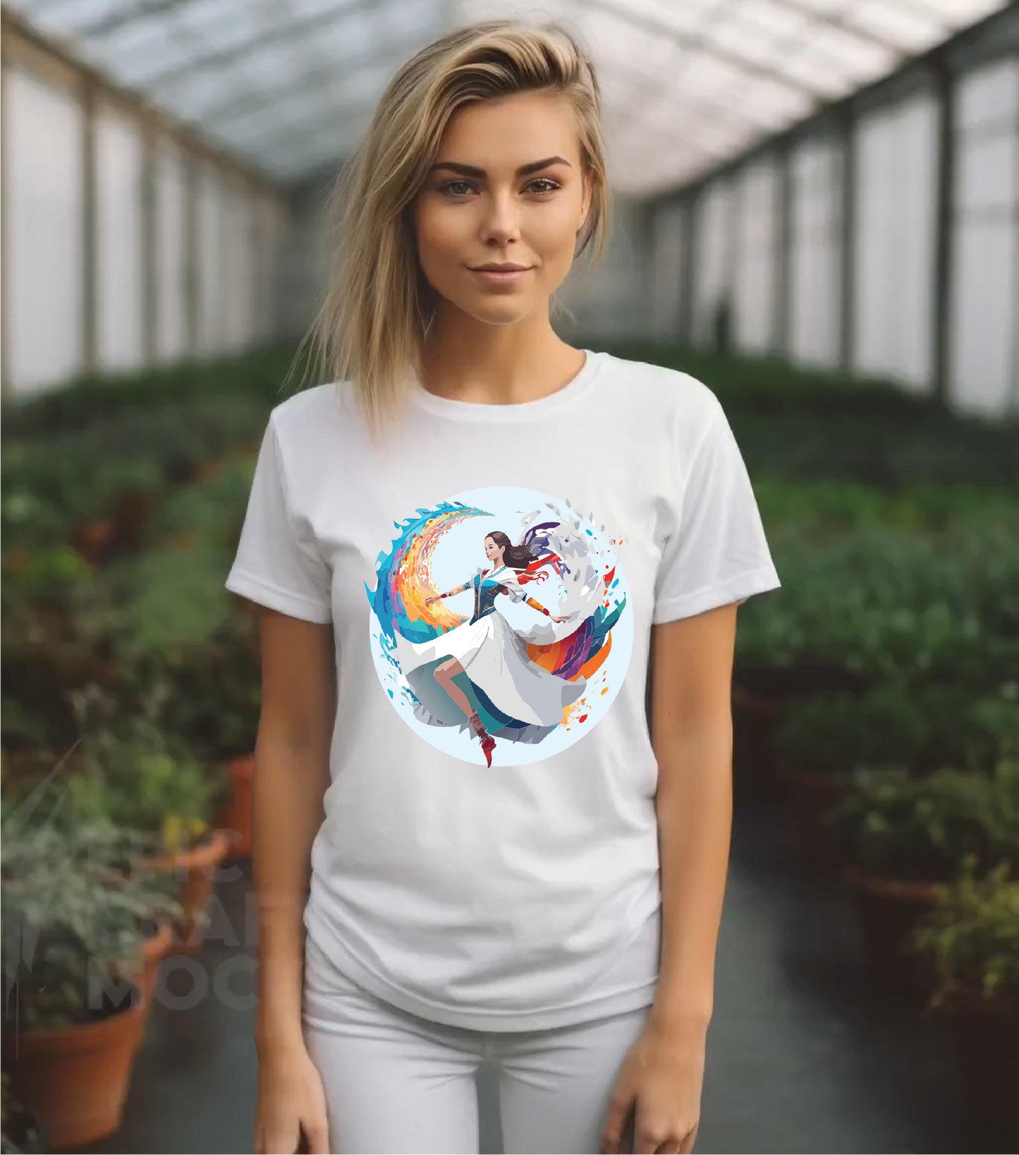 Dancer Graphic Unisex 100 Cotton Staple Tee 18