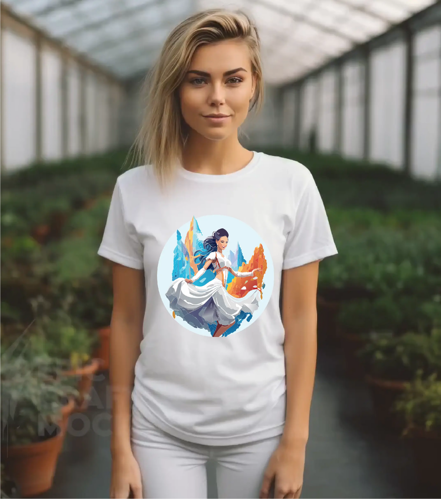 Dancer Graphic Unisex 100 Cotton Staple Tee 14