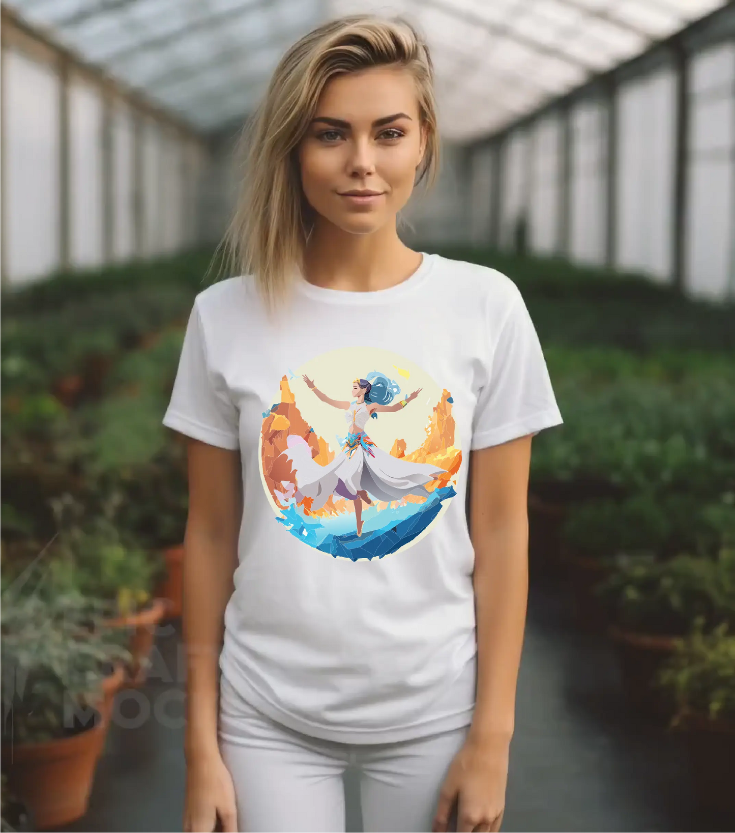Dancer Graphic Unisex 100 Cotton Staple Tee 12
