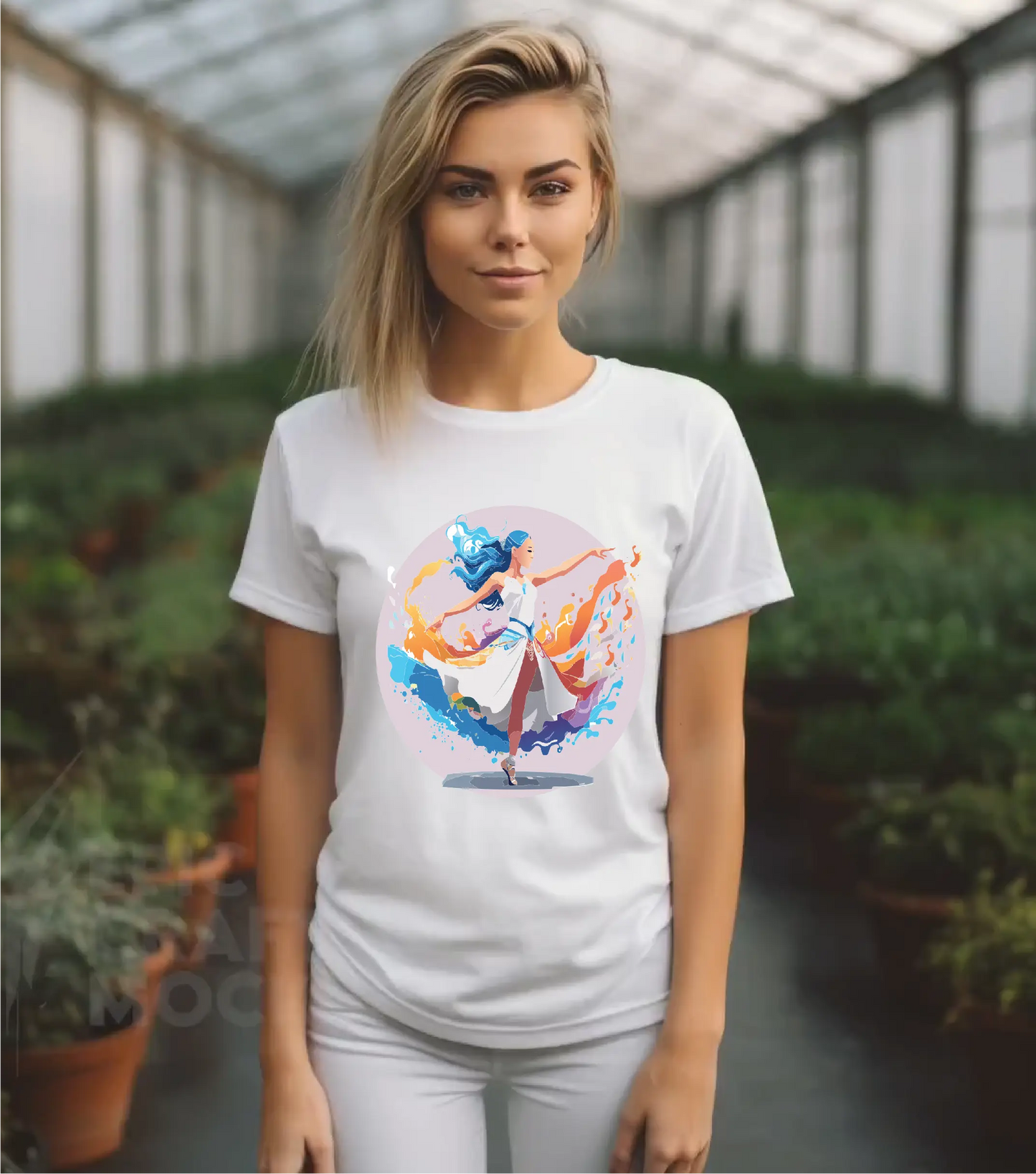 Dancer Graphic Unisex 100 Cotton Staple Tee 11