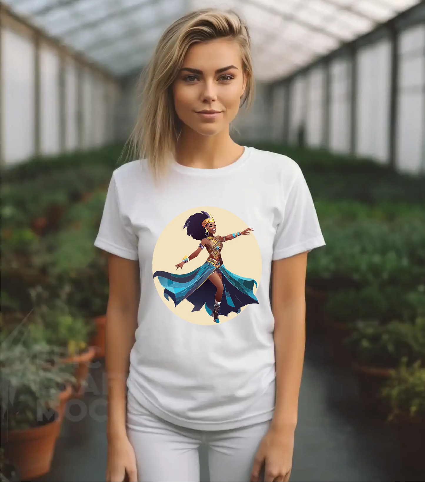 Dancer Graphic Unisex 100 Cotton Staple Tee 10