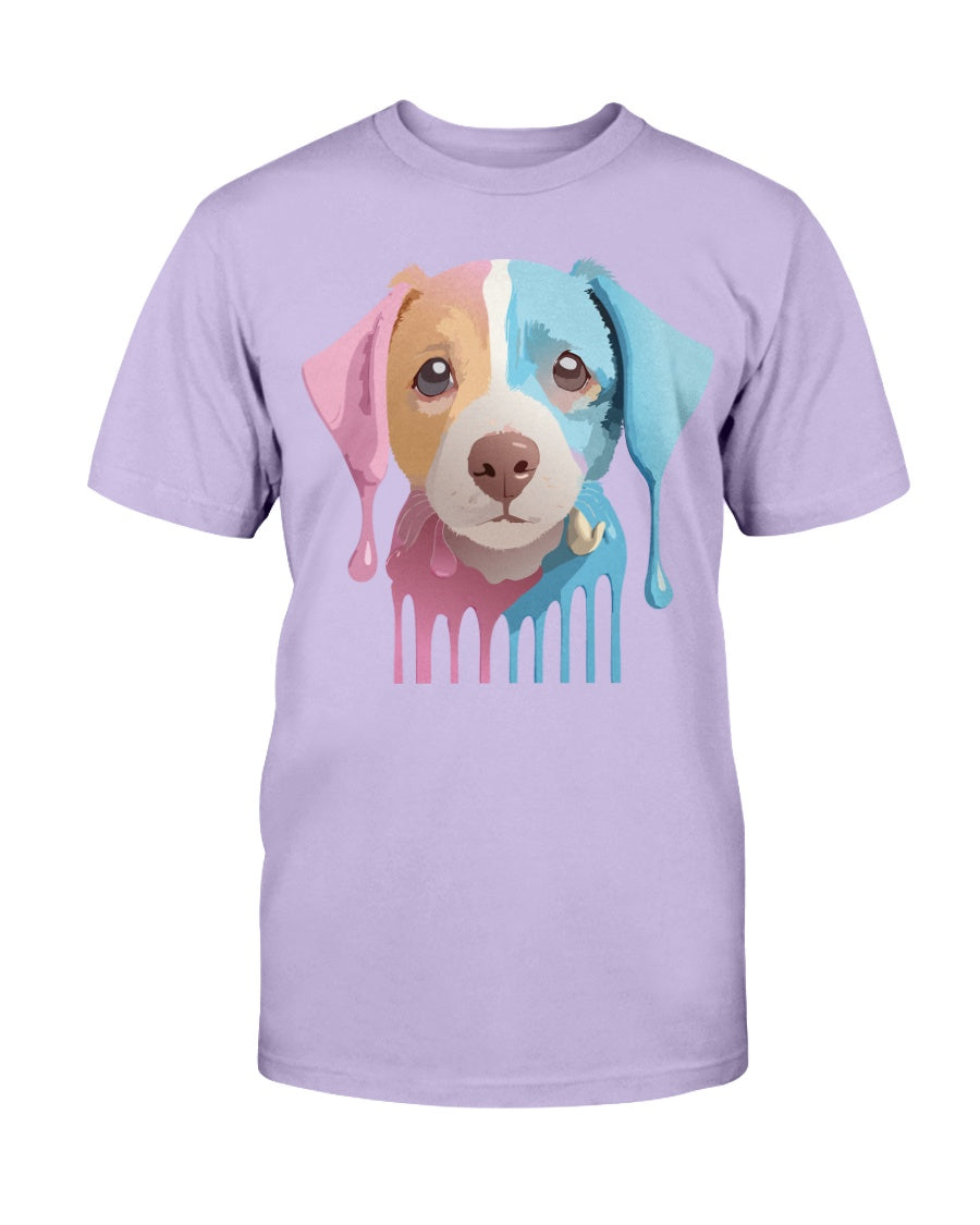 Unisex Cotton Animal Shirt Floral Dog T Shirt Gildan 2000 Classic Fit