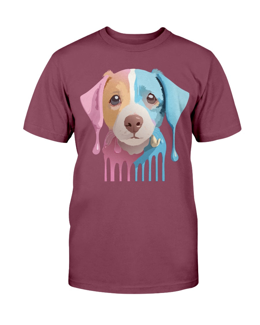 Unisex Cotton Animal Shirt Floral Dog T Shirt Gildan 2000 Classic Fit