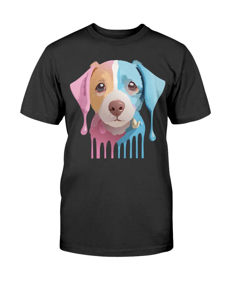 Unisex Cotton Animal Shirt Floral Dog T Shirt Gildan 2000 Classic Fit