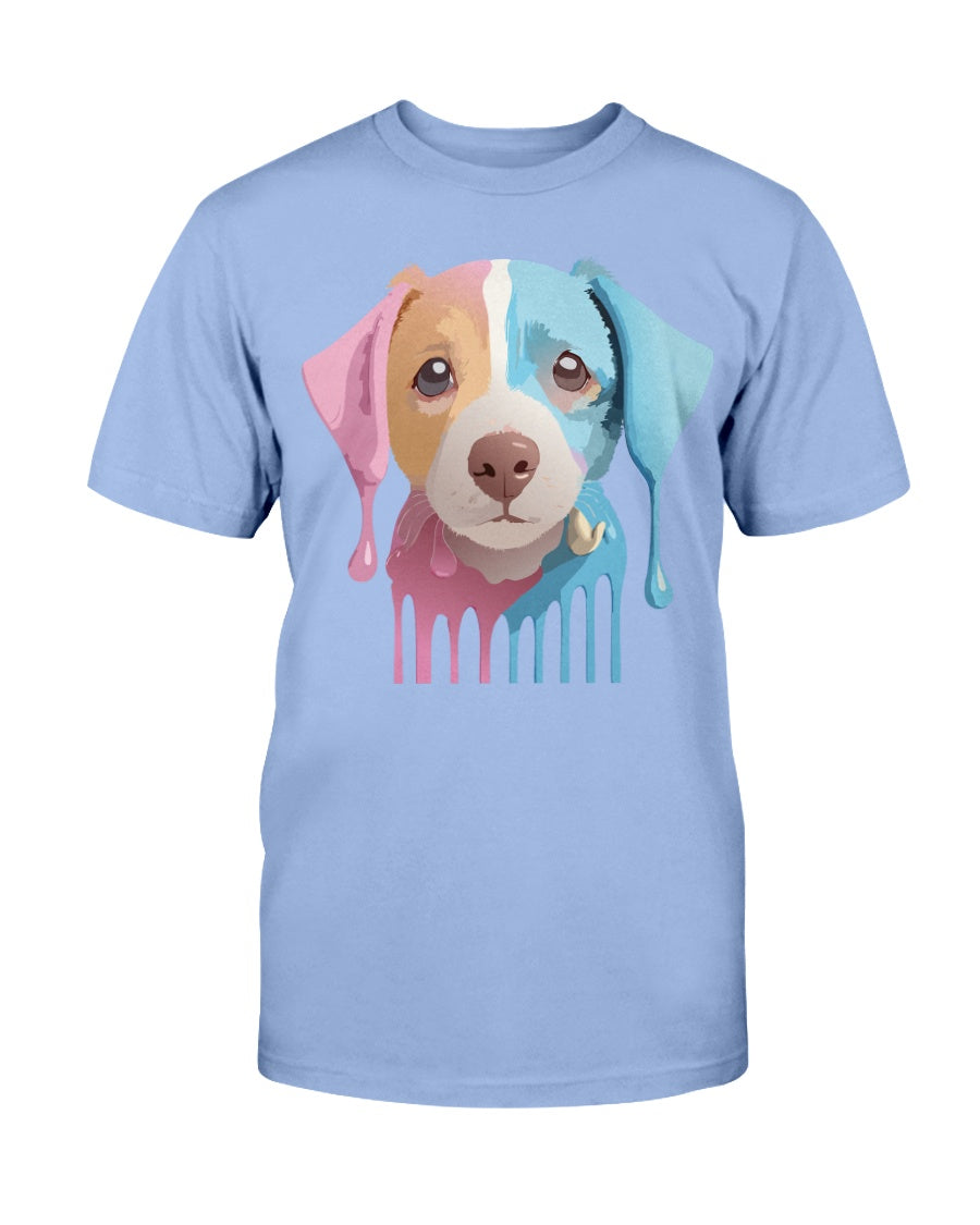 Unisex Cotton Animal Shirt Floral Dog T Shirt Gildan 2000 Classic Fit
