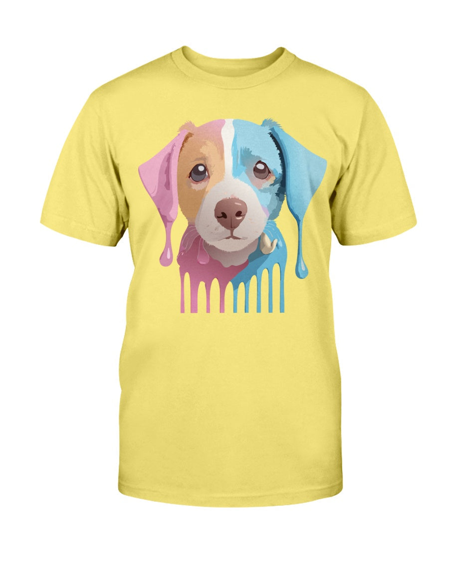 Unisex Cotton Animal Shirt Floral Dog T Shirt Gildan 2000 Classic Fit