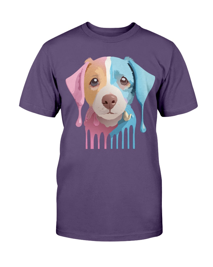 Unisex Cotton Animal Shirt Floral Dog T Shirt Gildan 2000 Classic Fit