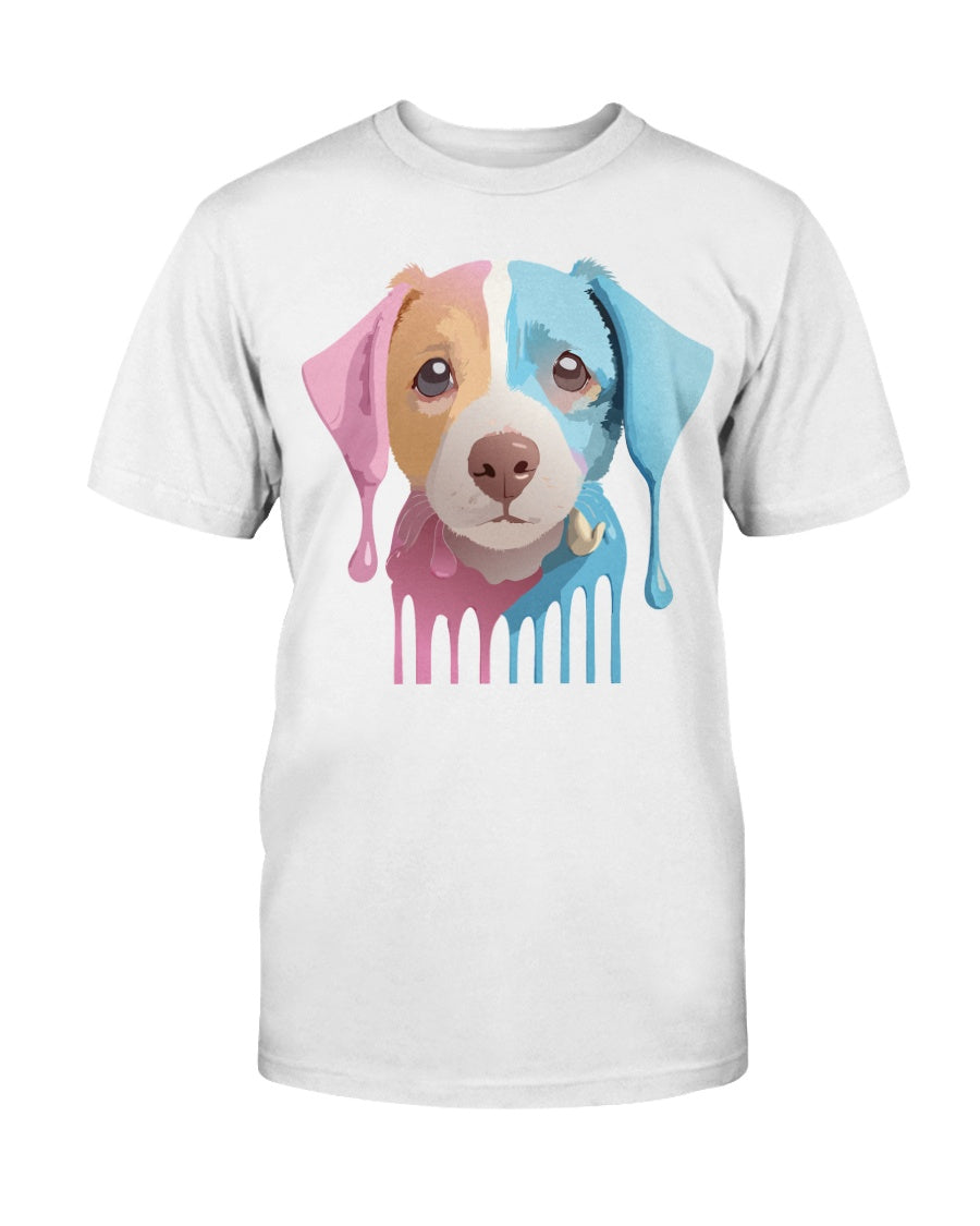 Unisex Cotton Animal Shirt Floral Dog T Shirt Gildan 2000 Classic Fit