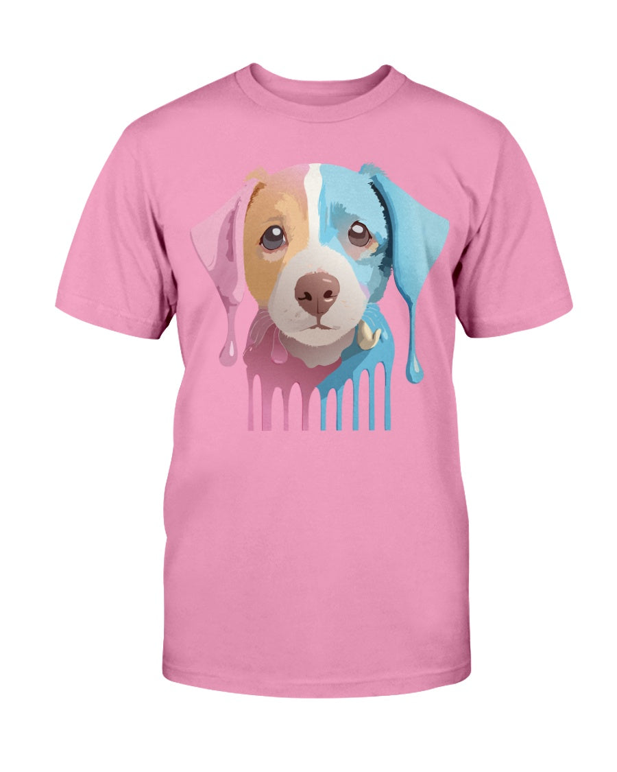 Unisex Cotton Animal Shirt Floral Dog T Shirt Gildan 2000 Classic Fit