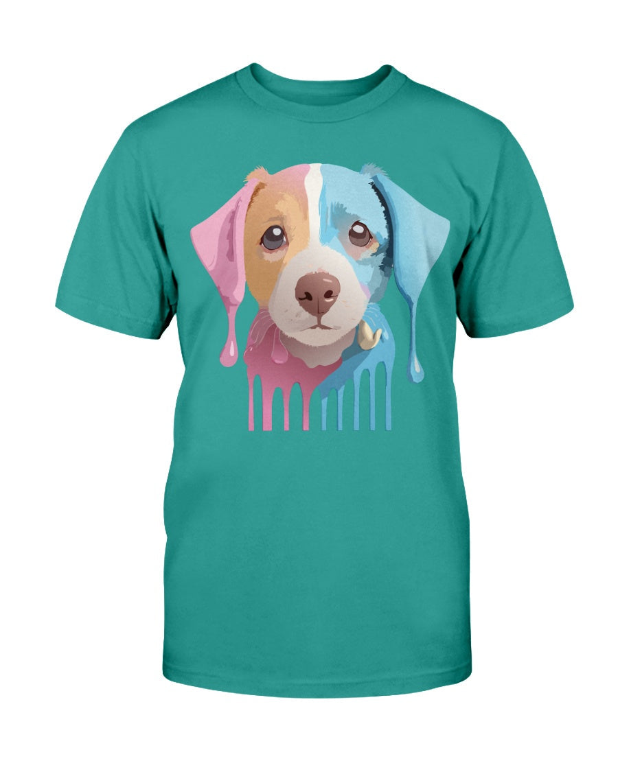 Unisex Cotton Animal Shirt Floral Dog T Shirt Gildan 2000 Classic Fit