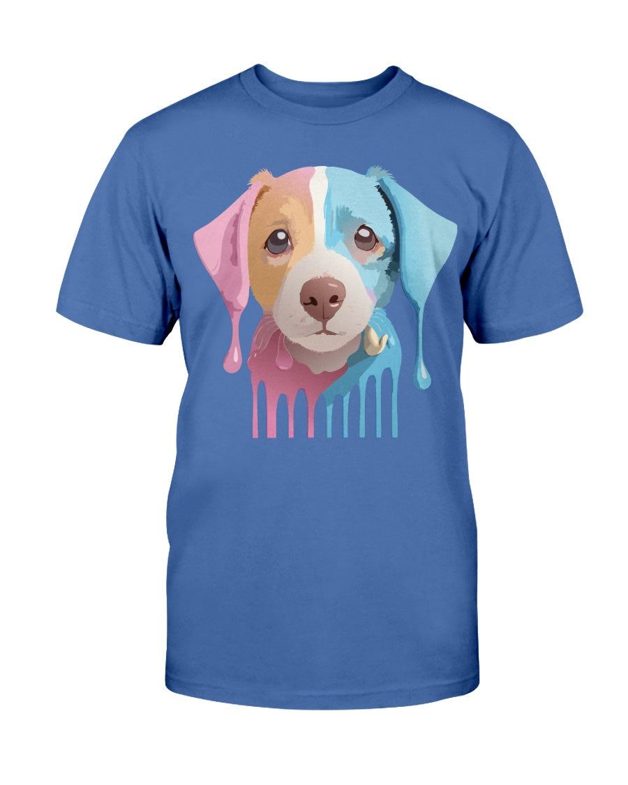Unisex Cotton Animal Shirt Floral Dog T Shirt Gildan 2000 Classic Fit