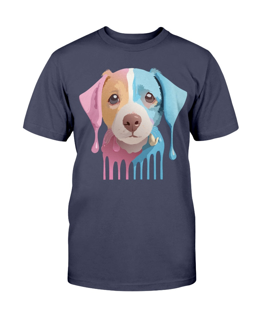 Unisex Cotton Animal Shirt Floral Dog T Shirt Gildan 2000 Classic Fit