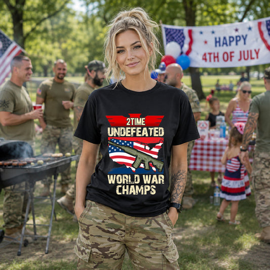 Army Veteran Patriotic Graphic Design Unisex Cotton T-Shirt v15