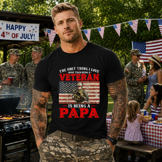 Army Veteran Patriotic Graphic Design Unisex Cotton T-Shirt v30