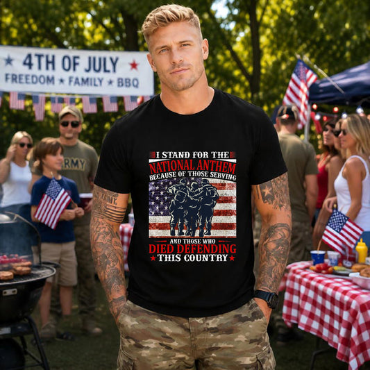 Army Veteran Patriotic Graphic Design Unisex Cotton T-Shirt v36