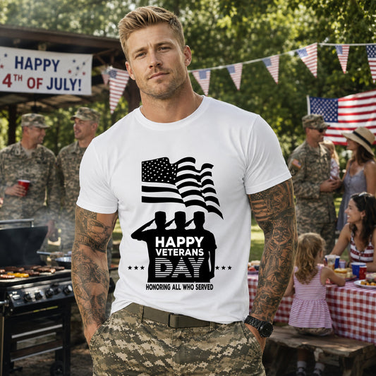 Army Veteran Patriotic Graphic Design Unisex Cotton T-Shirt v51