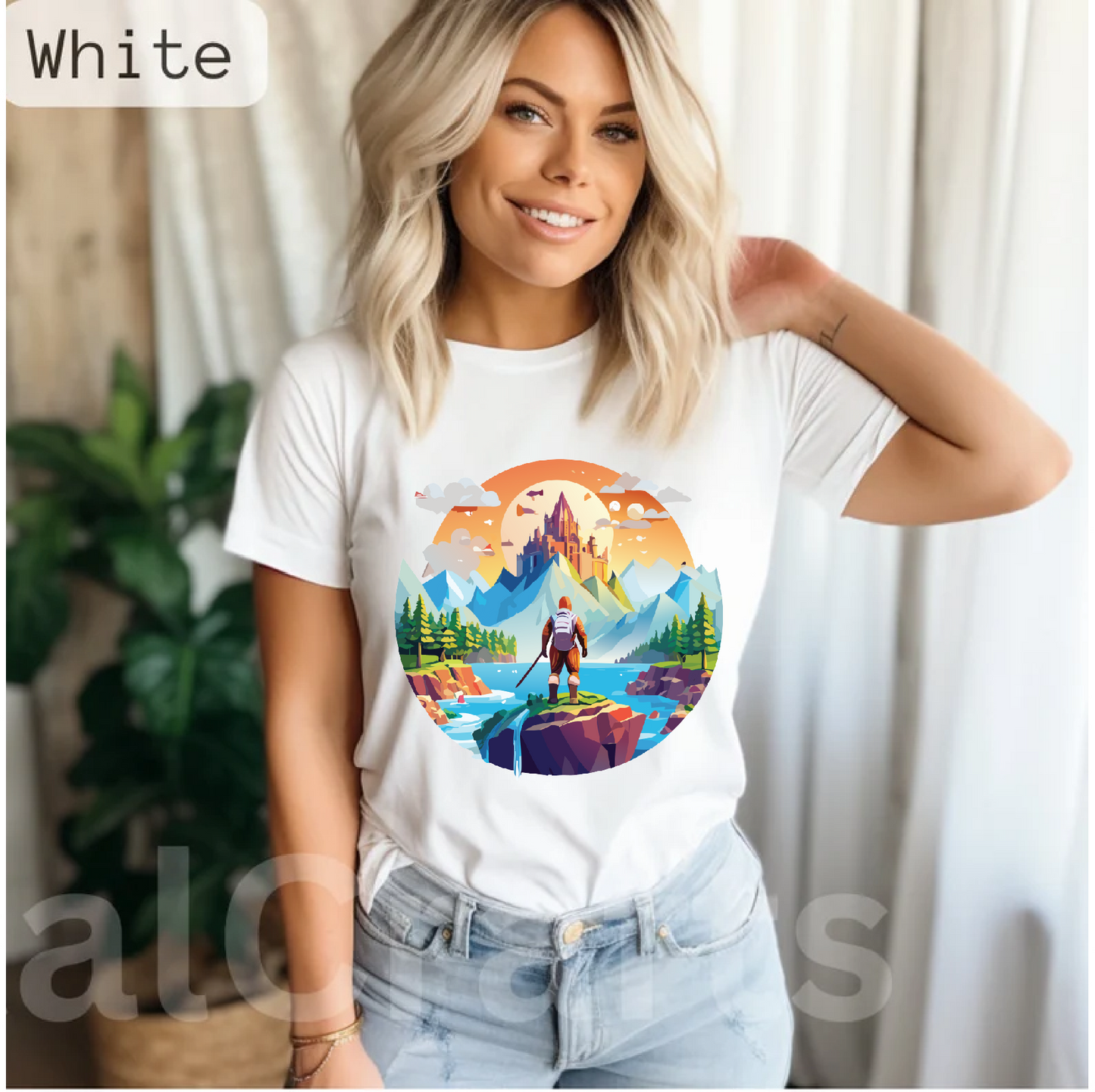 Adventures Graphic Unisex 100 Cotton Staple Tee 6
